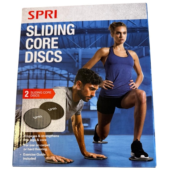 SPRI Sliding Exercise Core Disks Set of Two For Strength Training New In Box - Picture 1 of 5